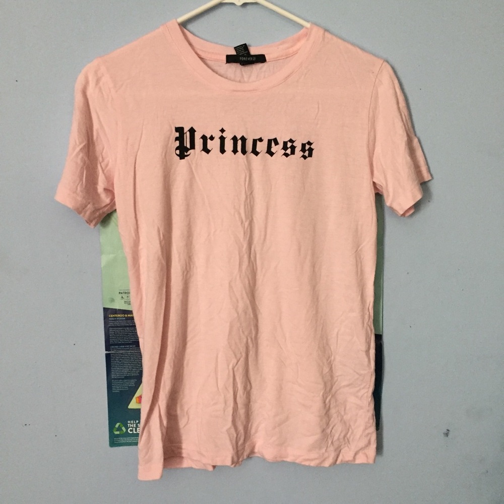 baby pink princess forever 21 tee